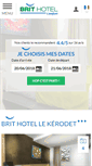 Mobile Screenshot of hotel-quimper-kerodet.brithotel.fr