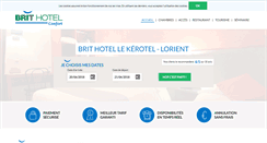 Desktop Screenshot of hotel-lorient-kerotel.brithotel.fr
