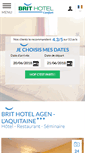 Mobile Screenshot of hotel-agen.brithotel.fr