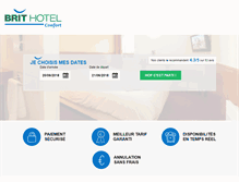 Tablet Screenshot of hotel-agen.brithotel.fr
