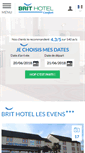 Mobile Screenshot of hotel-le-mans-evens.brithotel.fr