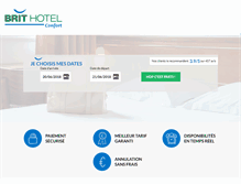 Tablet Screenshot of hotel-angers.brithotel.fr