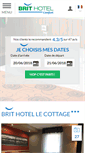 Mobile Screenshot of hotel-le-mans-cottage.brithotel.fr