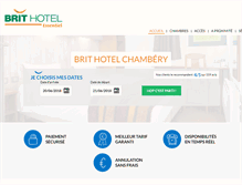 Tablet Screenshot of hotel-chambery.brithotel.fr
