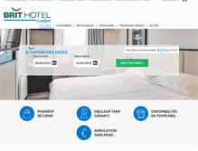Tablet Screenshot of hotel-brest-kerhuon.brithotel.fr